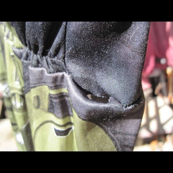 Kids Halo Disguise Padded Muscle Chief Body Suit Costume Infinite Green NoHelmet - Picture 11 of 11